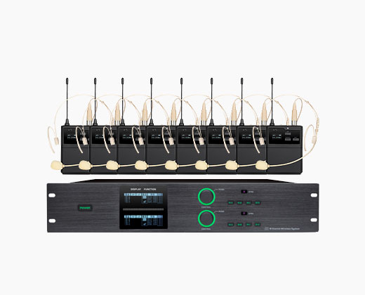 LAX UM-M180T 一拖八無(wú)線頭戴話筒